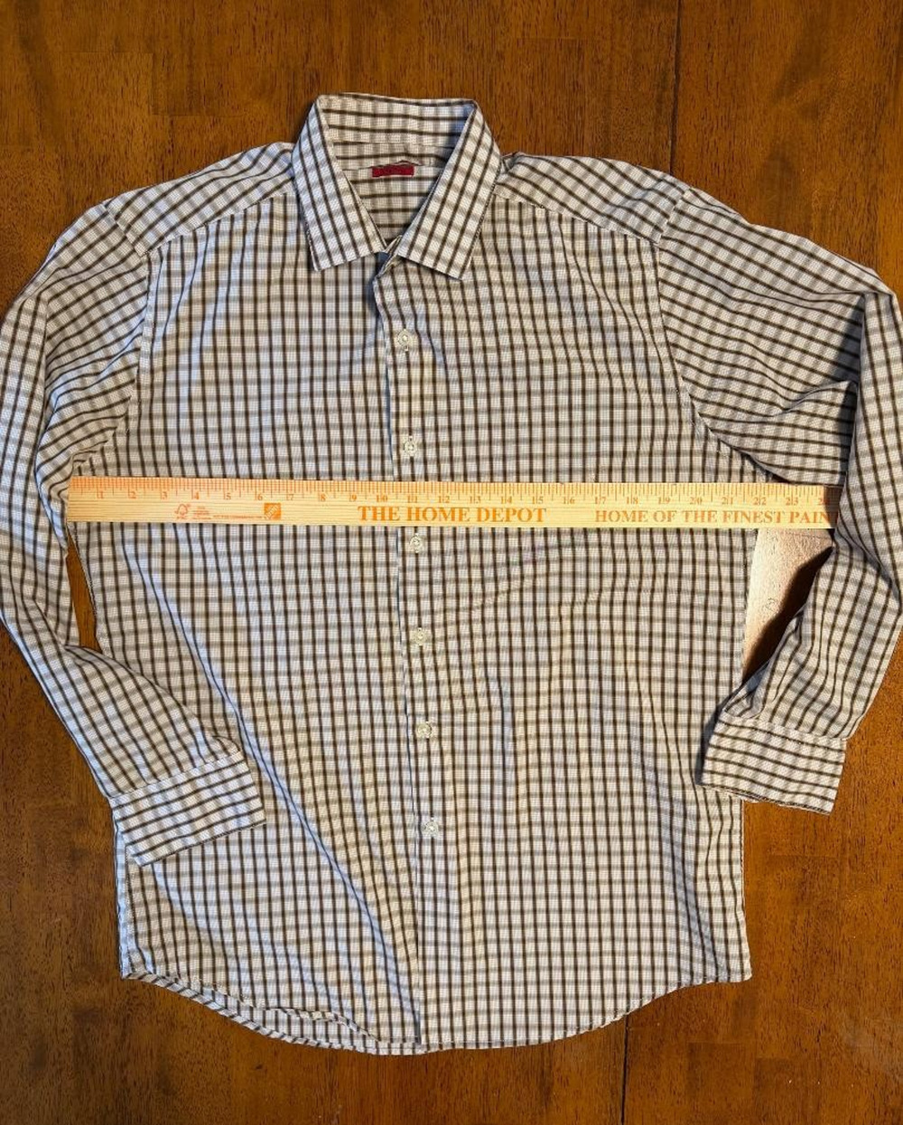 Mens Alfani Fitted Stretch Long Sleeve Button Up Shirt, Size M